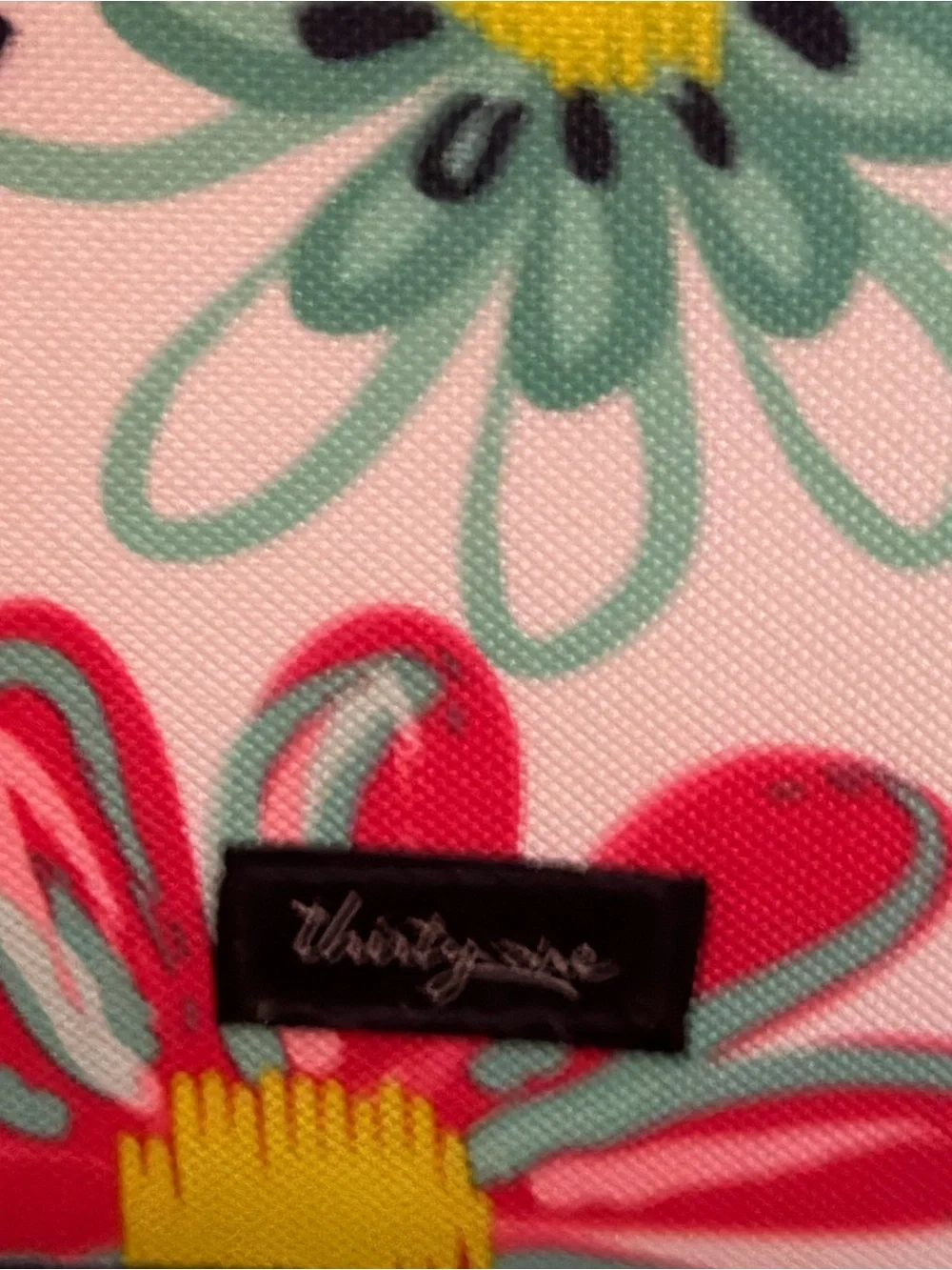 Thirty-One Floral Utility Caddy Organizer Tote Storage Bin Teacher Craft Car